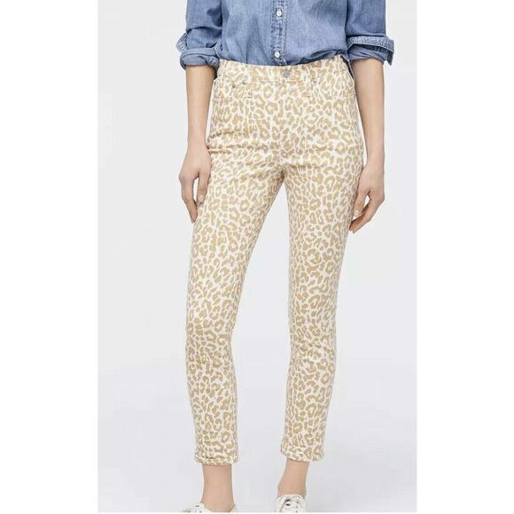 J.Crew Safari Leopard High-Rise Jeans 29 - Picture 1 of 13
